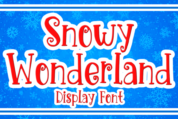 Snowy Wonderland: A Display Font for Festive Designs