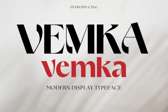 Vemka: The Modern Display Font with Personality